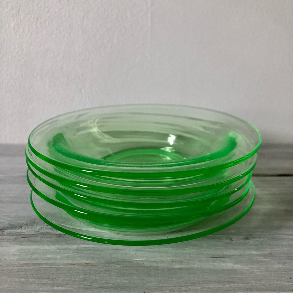 Cambridge Glass Co. Green Depression Glass Dessert Bowls
